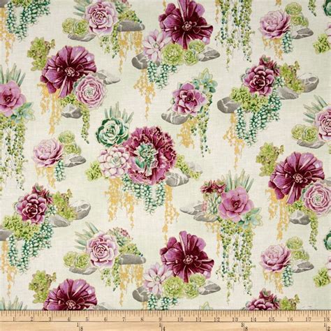 Oasis Metallic Tranquil Trail Thistle from @fabricdotcom